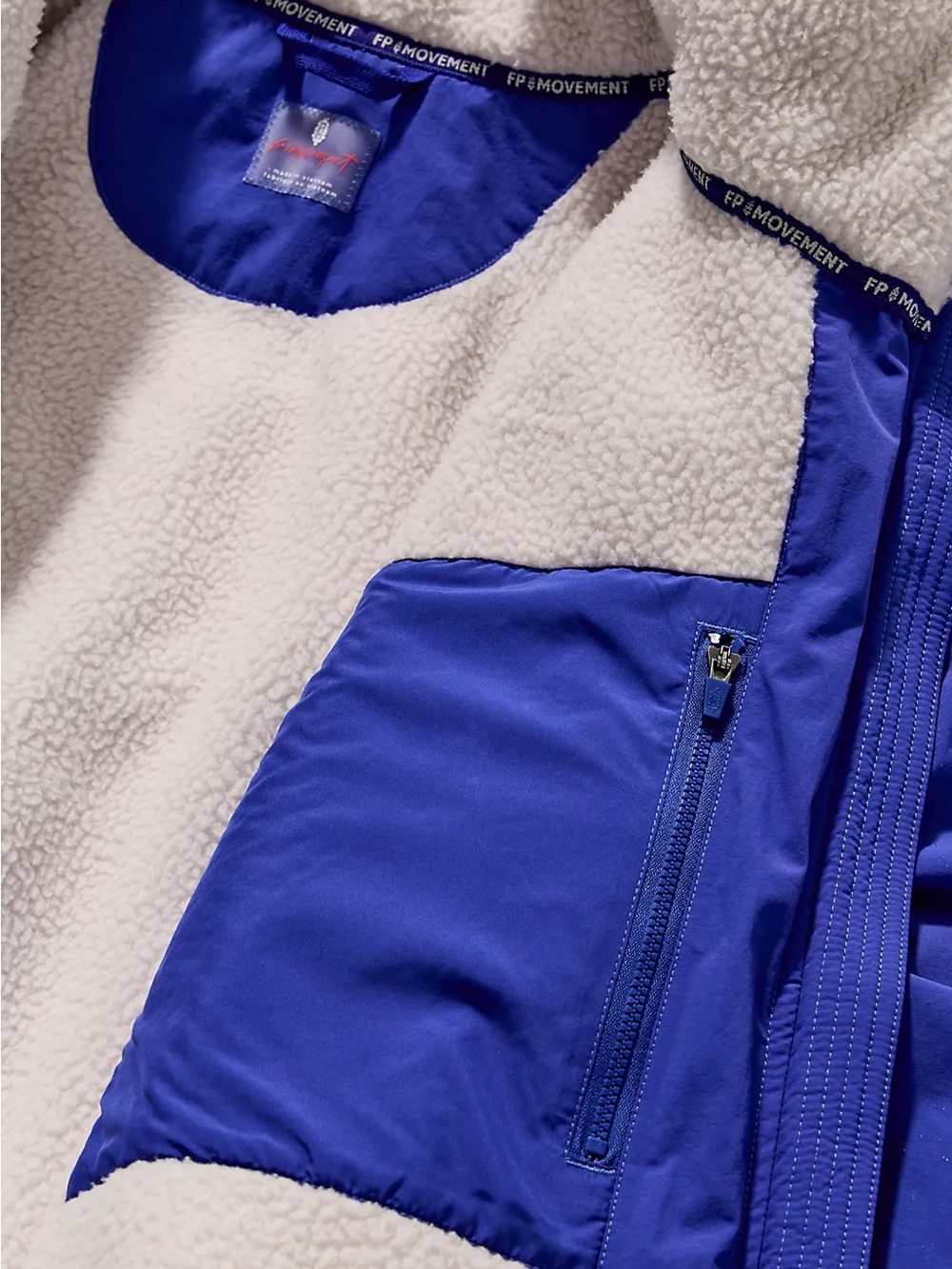 NEW Free People Outbound Waterproof Purple Long Hooded Parka with Sherpa Lining - Picture 4 of 5